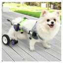 Dog Wheelchair for Back Legs, Adjustable Mobility Cart for Dog Light weight Hind Leg Support Wheelchair for Disabled Dog, Stable Cart Helps Walking, Exercise & Mobility, 4wm