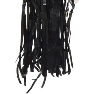 Generic Foil fringe curtain for party decoration and birthday - black