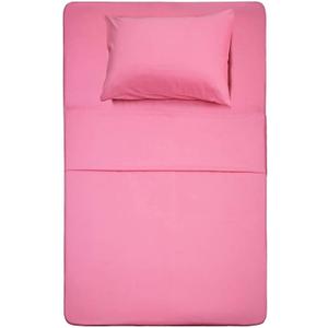 Best Season 3 Piece Bed Sheet Set (Twin,Peach Pink) 1 Flat Sheet,1 Fitted Sheet and 1 Pillow Cases,100% Brushed Microfiber 1800 Luxury Bedding,Deep Pockets,Extra Soft & Fade Resistant (Twin, Pink)
