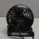 HOLMES 4" Personal Fan, Rechargeable Battery, 3 Speed Settings, Lightweight, Compact and Portable, Adjutstable Head, Home and Office, USB Cable, Black Finish