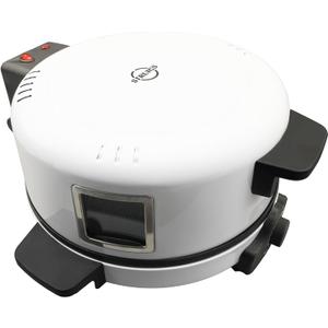 12" Electric Pizza Oven-Countertop Pizza Maker with Temperatures Control, Perfect for Pizzas/Pancake/Quesadillas/Cookies (White)