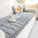 ZQFFB Pet Couch Cover Dogs Washable Non-Slip Couch Protector Pet Friendly Dog Mat for Couches and Sofas (27.6x82.7, Light Gray)