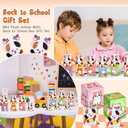 2 x 24 Pcs Welcome Back to School Gifts for Students Mini Stuffed Animal Keychains Bulk Little Plush Toys with Box for First Day of School Classroom Party Gift for Goodie Bag Fillers(Cats)