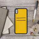 Venito Cosa Leather Wallet Case Compatible with iPhone Xs Max (6,5inch)  Extra Secure with Padded Back Cover - Yellow