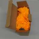 30 Pcs Artificial Marigold Flowers,3.54" Silk Marigold Flower Heads with Stems,Orange Flowers Artificial for Diwali Decor,Indian Wedding,Home,DIY Wreath Garland,Day of The Dead Decorations