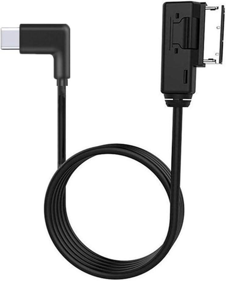 AMI Music Interface Type C Adapter Aux Cable Plus Compatible with A3 A4 A5 A6 A8 MMI 3G+ System for 17 Pro 17 Pro Max Air 16 Pro 16 Pro Max 15 15 Plus 15 Pro Android Google Pixel Galaxy