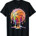 Basketball Ice Cream Drip for Boys Girls Youth T-Shirt