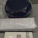 Hioasis 175pcs Blue and Silver Plastic Plates - Elegant Disposable Dinnerware Set Suitable for 25 Guests Include 10.25" Dinner & 7.5" Dessert Plates, Cutlery, Napkins, Cups for Party & Wedding