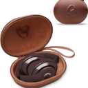 LTGEM Headphones Carrying Case Compatible with Beats Studio Pro, Solo 4, Studio 3, Solo 3, Solo 2 Over-Ear Headphones, Brown