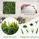 Artificial Grass Wall Boxwood Panels: 20"x20"(12P) UV Resistant