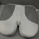 Idle Hippo Hot Tub Booster Seat, 4D Air Mesh Weighted Hot Tub Pillow with Powerful Non-Slip Suction Cups, Ergonomic Booster Cushion, Quick Dry Spa Pillow Hot Tub Accessories for Adults Indoor Outdoor (White)