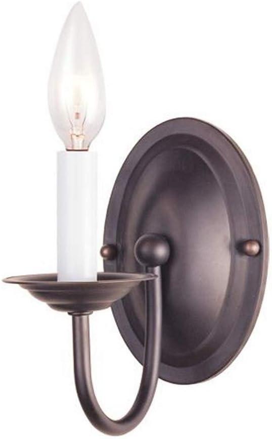 Livex Lighting 4151-07 Home Basics 1 Light Bronze Wall Sconce