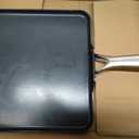 Blue Diamond 11" Nonstick Square Griddle Pan, Non Toxic PFAS-Free Diamond Ceramic, Dishwasher & Oven Safe, Even Heating, Metal Utensil Safe, Warp Control, Blue