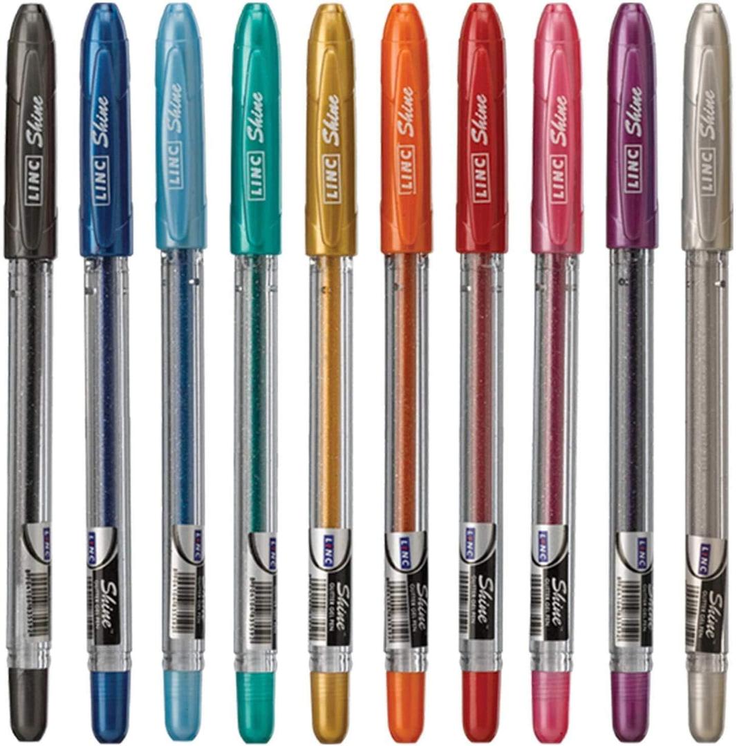 Shine glitter gel pen 10 pk - Assorted (Multi-Color)