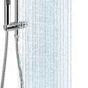 Veken Shower Head, 10'' Luxury All Metal Rain Shower Heads with Handheld Spray Combo, Hand Held Bathroom Combo with Adjustable Extension Arm, Bathroom Accessories, Dual Rainfall Showerhead Chrome