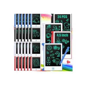 Zhehao 12Pack LCD Mini Writing Tablet for Kids 4.5 Inch Doodle Board Bulk Erasable Reusable Electronic Drawing Pad Birthday Party Favors Goodie Bag Classroom Gifts(White)