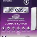 AllerEase Ultimate Allergy Protection and Comfort Zippered Mattress Protector Queen, White