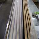 Art3d 4-Piece Wood Slat Acoustic Panels for Stylish Decor and Noise Reduction, 3D Textured Panel for Ceiling and Wall, Oak (4Pcs - 94.5 * 7.9 inch)