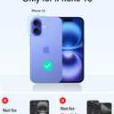 ESR for iPhone 16 Case, Compatible with MagSafe, Military-Grade Protective Case, Built-in Stash Stand Phone Case, Scratch-Resistant Back Cover, Classic Series, Clear Green