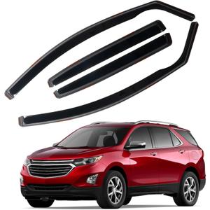 in Channel Rain Guards for Chevrolet (Chevy) Equinox 2018 2019 2020 2021 2022 2023 2024, Durable Side Window Wind Deflectors, Vent Window Visors Shades Shield, 4PCS