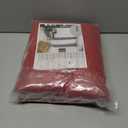 YoungsTex Burgundy Red Linen Curtains for Living Room 72 Inches Long - Light Filtering Drapes with Back Tab Rod Pocket Privacy Semi Sheer for Bedroom Windows, 2 Panels 52 X 72 Inch