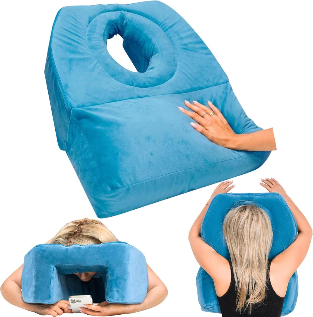 Prontagon Face Down Pillow, Face Down Pillow for Sleeping-After BBL or Eye Surgery Recovery - Prone Pillow for Vitrectomy or Retinal Surgery - Massage Pillow Face Down for Bed