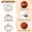 Queekay 2 Pcs Thanksgiving Pumpkin Pillow Pumpkin Decor for Friendsgiving Party Fall Home Thanksgiving Throw Pillow Cushion for Friends Holiday Operation Christmas Sofa Couch(White,Brown)