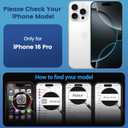 3 x Temdan for iPhone 16 Pro Case Clear, Compatible with Magsafe, Anti-Yellowing, Military-Grade Protection, Shockproof Slim Magnetic Phone Case Cover, Transparent
