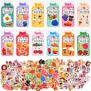 Pajean 48 Set Valentine Cards Bulk with Stickers for Kids, Lets Stick Together Valentine's Day Card Water Bottle Cards with 212Pcs Stickers Valentines Gifts Classroom Exchange for Boys Girls School