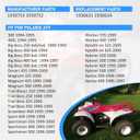 Front Left & Right Brake Hose Line for Polaris Sportsman Magnum Trail Boss Blazer Xplorer Xpress Scrambler Sport Xpediti-on Big Boss Diese-l Worker 250 300 325 350 400 425 500 335 455 1930753 1930752