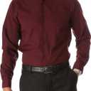 FLEX Mens Long Sleeve Button Down Shirts Casual Untucked Shirts for Men Dress Shirts Wedding Shirts L