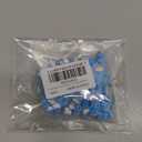 100pcs Blue Rainbow Polymer Clay Spacer Beads for Women Jewelry Making DIY Bracelet Necklace Hair Clip Accessories (Rainbow)