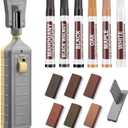 Laminate Floor Repair Kit with Heat Pen,Linoleum Repair Hard Wax 12 Color Wood Vinyl Floor Furniture Repair Kit Touch Up Marker Cover Scratches, Stains, Cracks, Holes for Door, Cabinet, Table