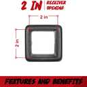 DBXB-RV Class 3 Trailer Hitch Standard 2-Inch Receiver Compatible with 2023-2026 Chevrolet Equinox EV, 2024-2026 Honda Prologue & 2024-2026 Cadillac LYRIQ. Multi-Fit Hitch to Receive Ball Mount. 13617