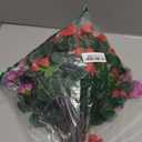 HyeFlora Artificial Faux Outdoor Outside Flowers Plants for Spring Decor, Fake Silk Colorful Camellia UV Resistant Look Real for Planter Front Door Porch Patio Balcony Decoration, 3 Large Bundles