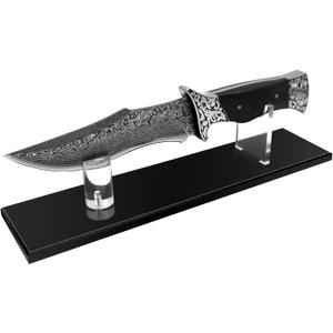 Acrylic Pocket Knife Display Stand for Securing Single Knife Rack, Clear Collector Knife Display Box for Home Decor Kitchen