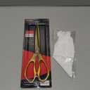 Large Ribbon Cutting Scissors,Heavy duty gold stainless steel scissors,With scissors and a pair of white gloves,Suitable for Ribbon-Cutting,Office,Home,and Crafts, Right/Left Handed (10.83 inches)