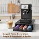 ECOLOVI Nespresso Pods Holder, K Cup Holder, Coffee Pod Holder Organizer Compatible with Nespresso Vertuo Capsules, Holds 60 Small or 40 Large Pods, Black