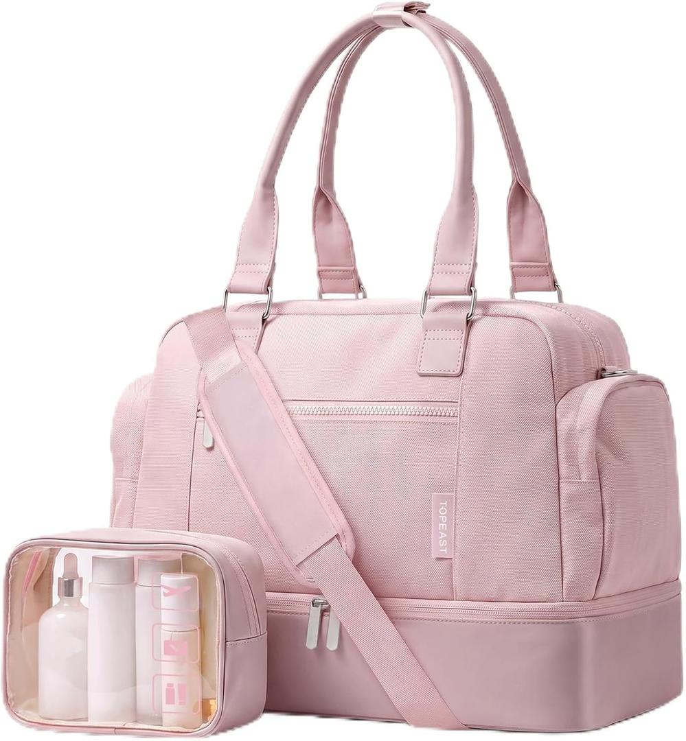 TOPEAST Travel Duffle Bag, Carry On Overnight Weekender Bags for Women/Men, 17.71 x 9.05 x 12.2 inches
