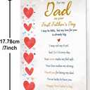 7 x Beixian First Fathers Day Card for Dad from Baby, Sentimental New Dad Card Gift, For My Dad on Your First Fathers Day Card, Baby Love Keepsake Decoration for Father Husband, 5 x 7 Inch, Mix