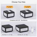 MVBT Outdoor Post Lights Hard Wired, 9.8" Pillar Lights Waterproof, AC100-240V LED Column Lamp, Electric Modern Fence Deck Cap Lantern 3000K Lighting for Patio Garden Driveways Entrances Posts