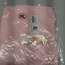 Dokotoo Women's Tops Casual Scoop Neck Short Sleeve Eyelet Embroidered Hollow Out Blouses Shirts (Pink, XL)