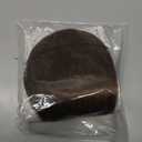 NAYOO Bangs Hair Clip -Medium Brown Fake Bangs 100% Real Human Hair Extensions Wispy Bangs for Women Fringe with Temples Hairpieces Curved Bangs for Daily Wear