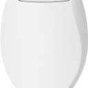 Brondell L60-EW LumaWarm Heated Nightlight Elongated Toilet Seat, White