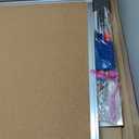 Magnetic White Board and Cork Board Combo, 48 X 36 inches Whiteboard Bulletin Combination Board, Wall Mounted Dry Erase Message Board for Home, School and Office