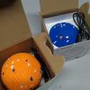 2 Pack Interactive Dog Balls - Auto Moving Bouncing Vibrating Washable Dog Toys for Large Medium Dogs, Type-C Rechargeable, Blue and Orange, Ripple Pattern