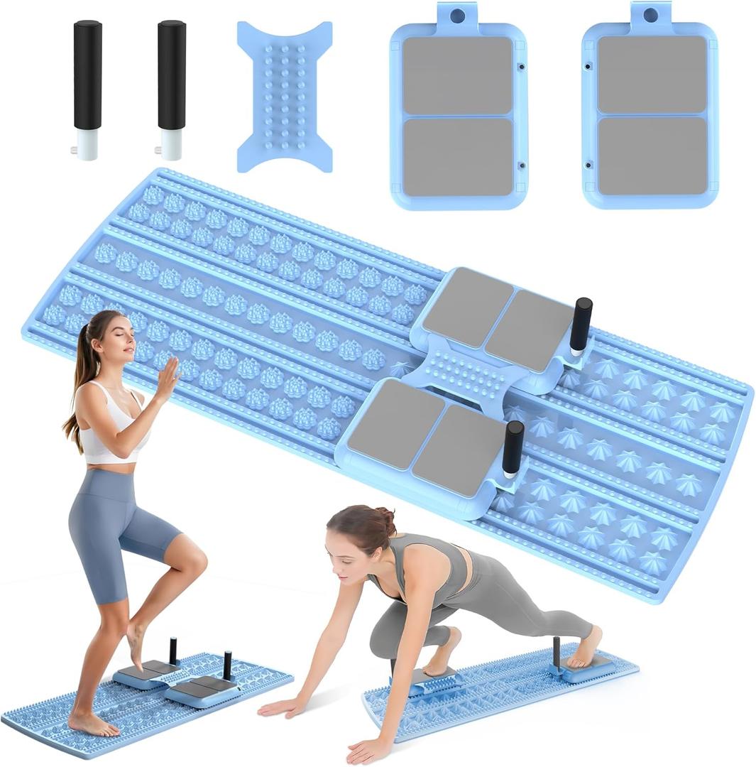 Pilates Equipment Board, Reformer Set,Flo Portable Reformer,Home Pilates Equipment,ab Exercise Board,Maquina de para casa (Blue)