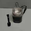 Hermolante Herb Grinder Spice Grinder, 200 w Herb Grinder with Stainless Steel Blade and Cleaning Brush, Compact Size Electric Grinder for Herbs and Spices -5.11in (Black)