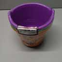 Zcaukya 3 Pack Halloween Buckets, Halloween Plastic Candy Pails, Portable Plastic Candy Trick or Treat Basket for Halloween Party Supplies, Orange Purple Green