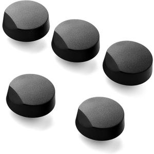 Upgraded 5 Pcs 82977 82974 Cooktop Knob Replacement for Dacor Stove Parts, SGM365 DE81-08738A Stove Knobs for Dacor Range Parts Burner Control Knobs DE81-10313A Black Plastic Gas Stove Top Knobs